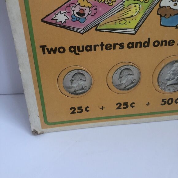 1985 Vintage Golden Step Ahead Learning Puzzle Fun with Money 4739-1 - Picture 7 of 15